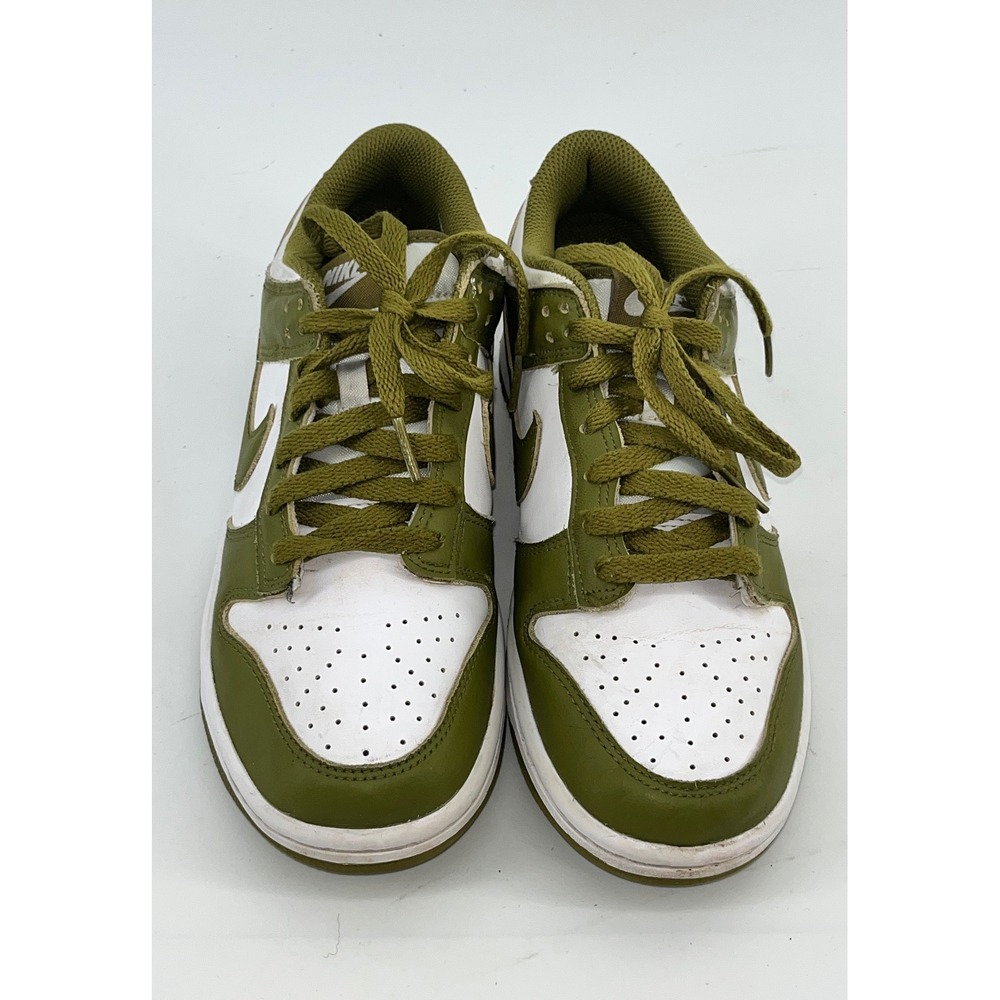 Nike Dunk Low Olive Green White Youth Sneaker FB9109-108 Size 6.5Y Pacific Moss